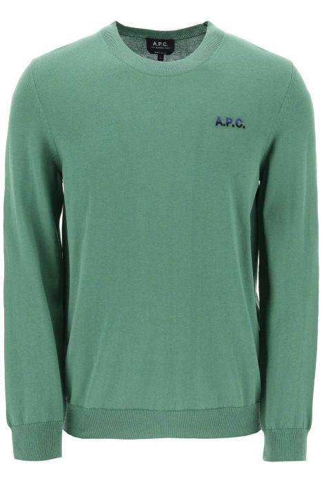 a.p.c. crew-neck cotton sweater