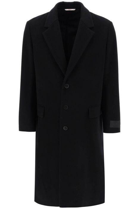 valentino garavani single-breasted wool coat