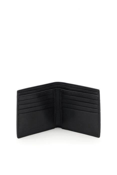 alexander mcqueen croco-embossed bi-fold wallet