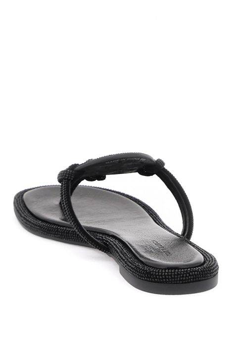 tory burch pavé leather thong sandals