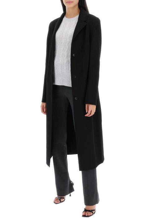 loulou studio mill long coat in wool and cashmere