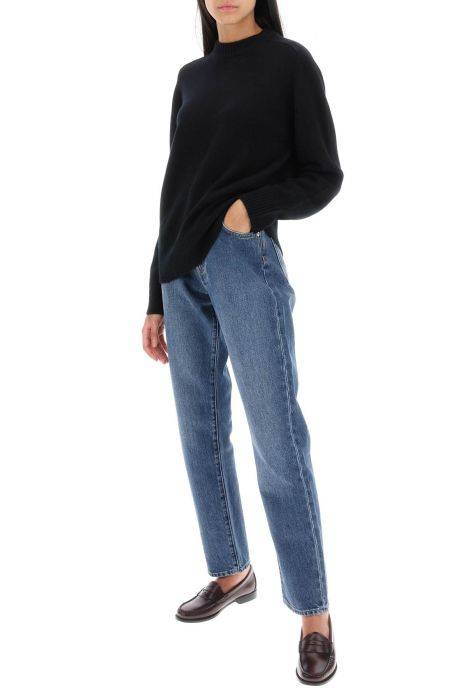 loulou studio cropped straight cut jeans