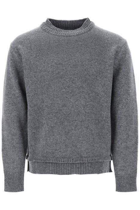 maison margiela pullover con toppe ai gomiti