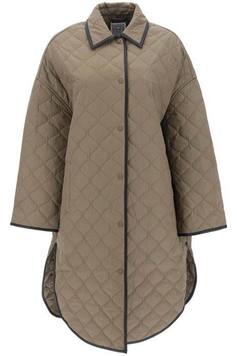 toteme quilted cocoon coat