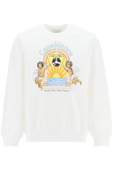 casablanca studio de musique crew-neck sweatshirt