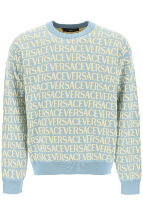 versace monogram cotton sweater