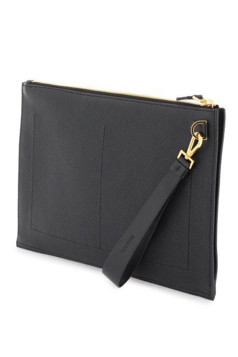 tom ford pouch in pelle martellata