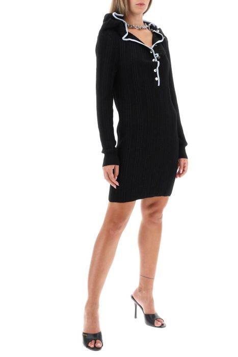 y project merino wool dress with necklace