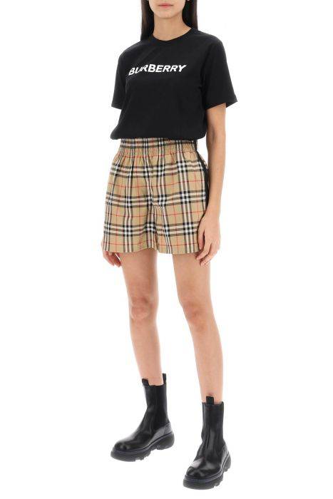 burberry audrey check shorts