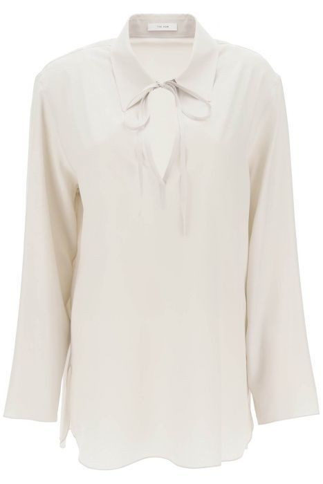 the row malon silk blouse