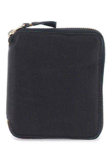comme des garcons wallet washed leather zip-around wallet