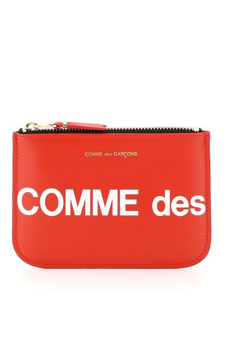 comme des garcons wallet huge logo pouch