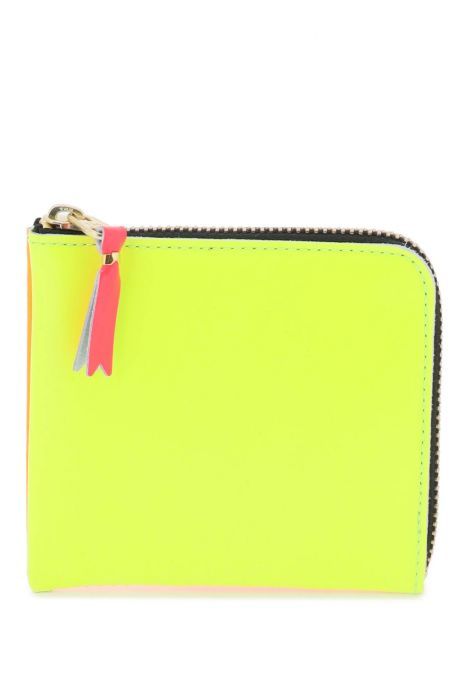 comme des garcons wallet super fluo small bifold wallet