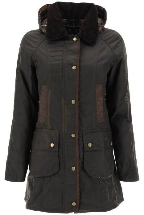 barbour bower waxed parka