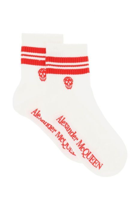 alexander mcqueen socks stripe skull s