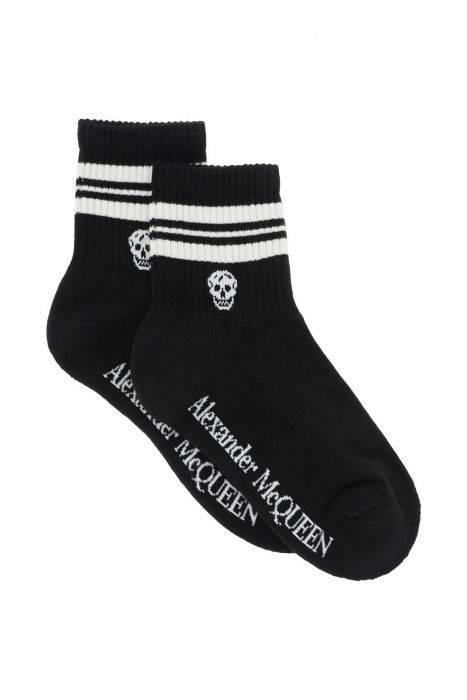 alexander mcqueen socks stripe skull s