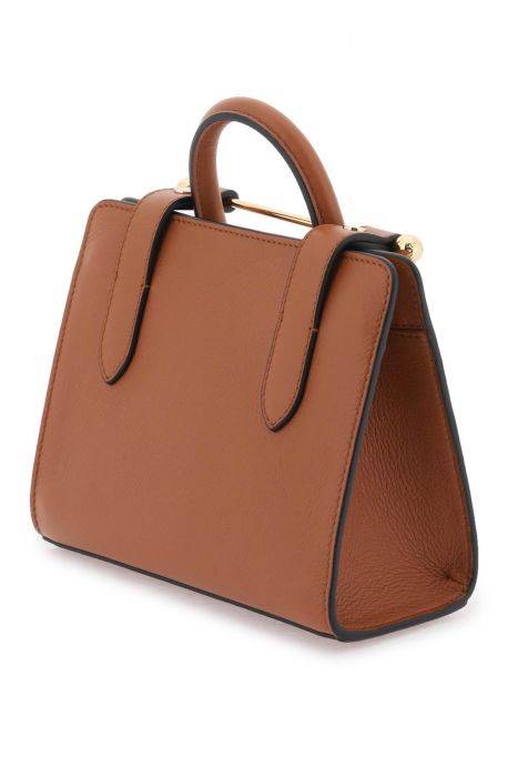 strathberry nano tote leather bag