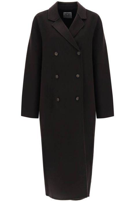 toteme oversized double-breasted wool coat