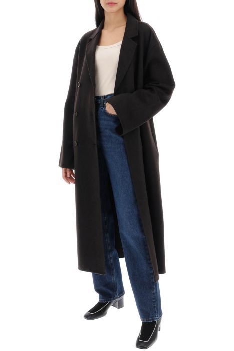 toteme oversized double-breasted wool coat