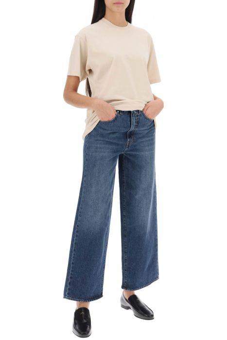 toteme cropped flare jeans
