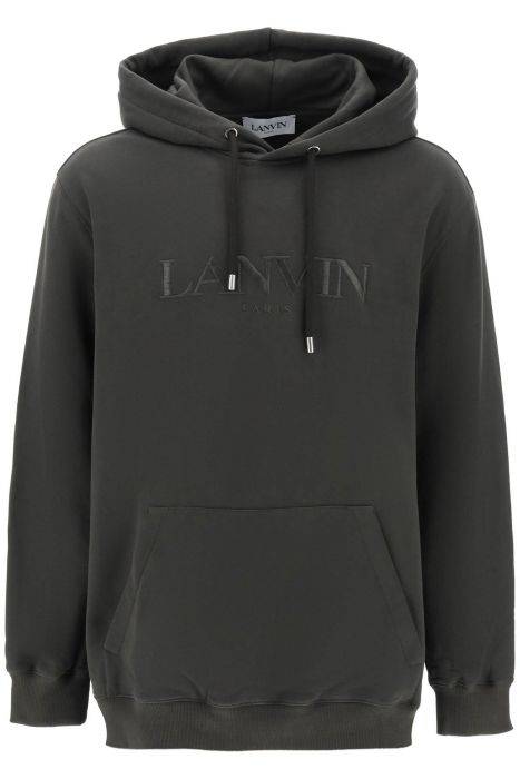 lanvin hoodie with curb embroidery