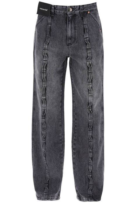 andersson bell jeans ampi con dettaglio wave