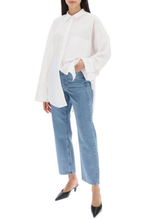 by malene birger milium cropped jeans in organic denim