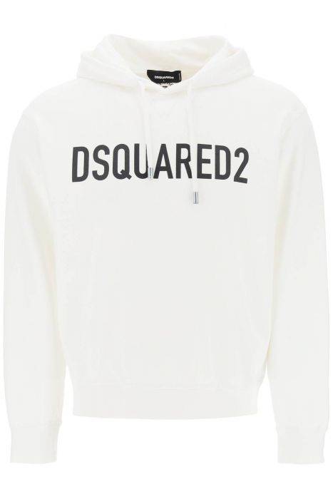 dsquared2 logo print hoodie