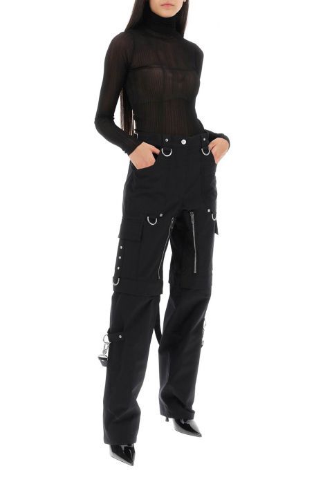 givenchy convertible cargo pants with suspenders