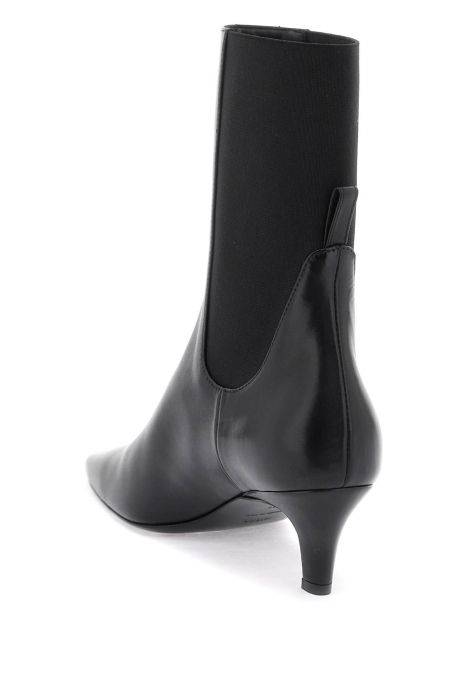 toteme mid heel leather boots