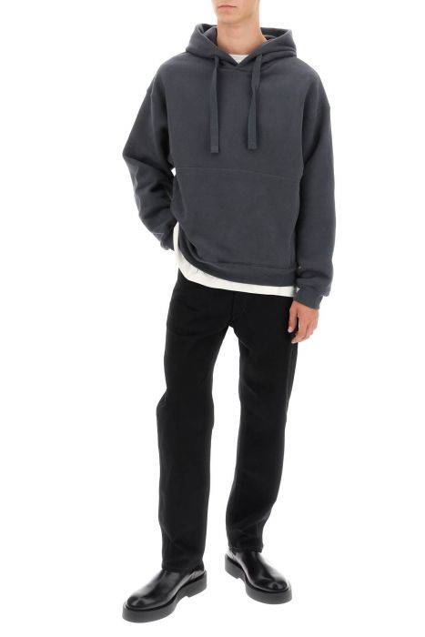 lemaire hoodie in fleece-back cotton