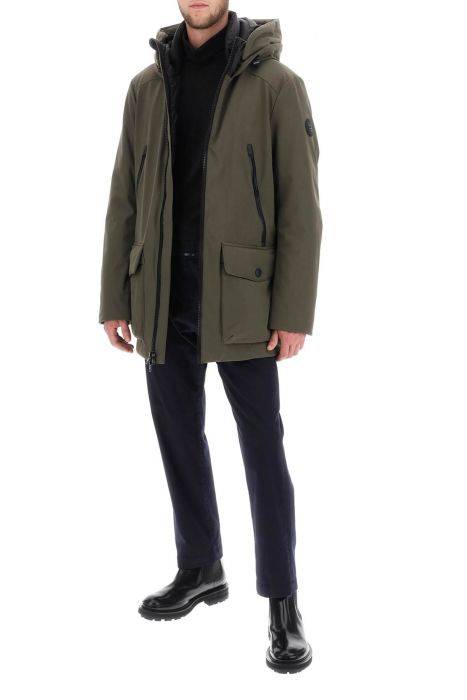 woolrich parka in soft shell