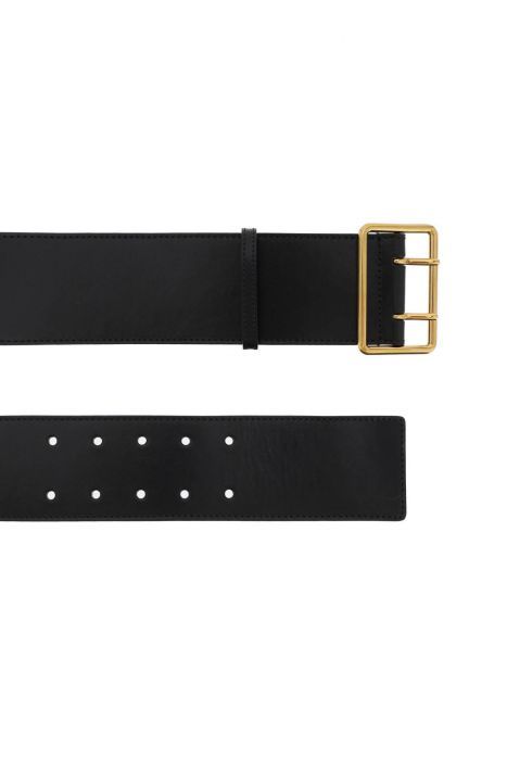 alexander mcqueen leather military belt