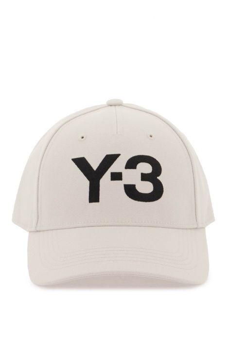 y-3 cappello baseball con logo ricamato