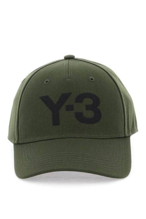 y-3 cappello baseball con logo ricamato