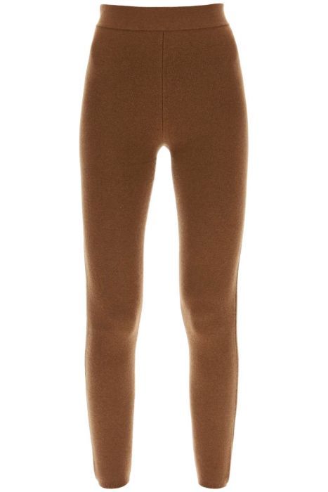 max mara 'alare' wool and cashmere knitted leggings