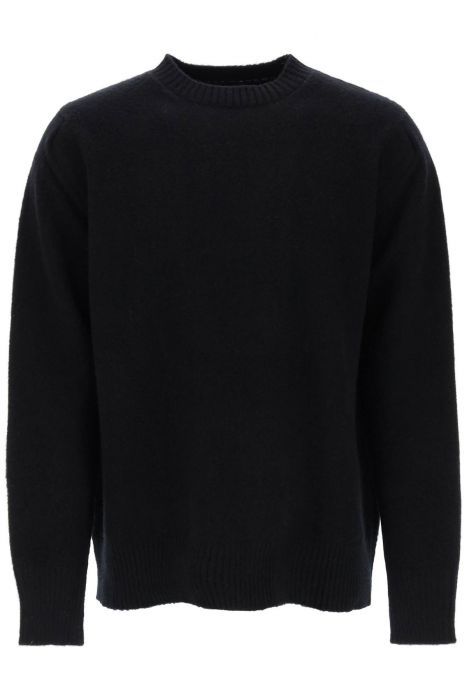 oamc wool sweater with jacquard logo