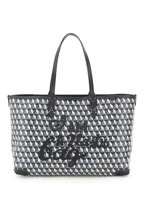 anya hindmarch i am a plastic bag small tote bag