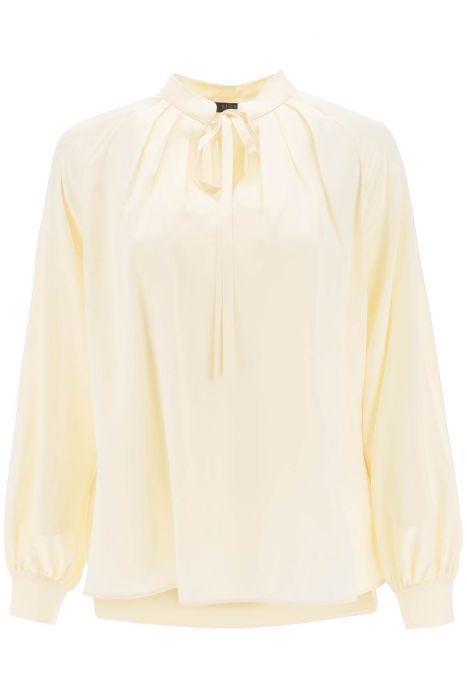 max mara 'tamigi' blouse in silk satin