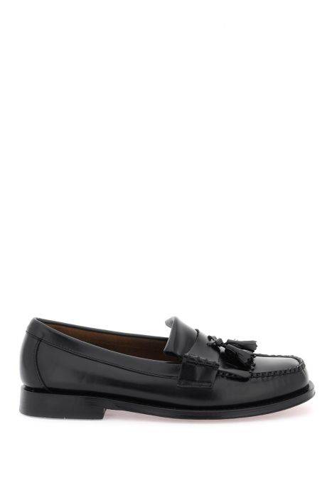g.h. bass esther kiltie weejuns loafers in brushed leather