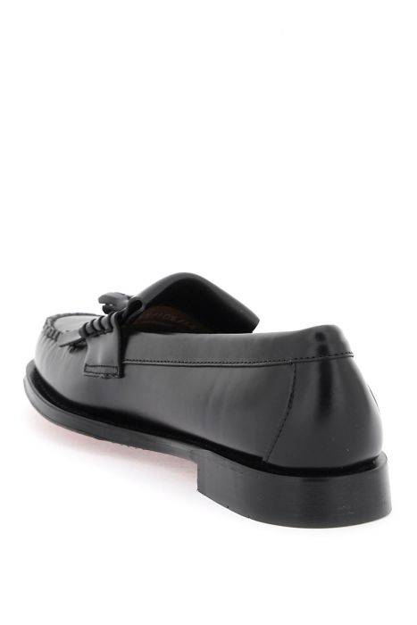 g.h. bass esther kiltie weejuns loafers in brushed leather
