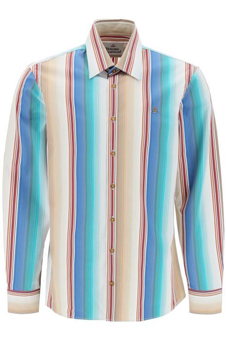 vivienne westwood camicia ghost a righe