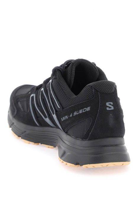 salomon x-mission 4 suede sneakers
