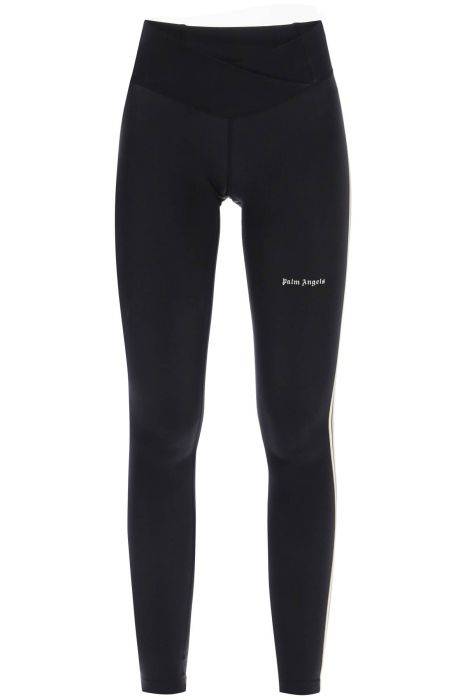 palm angels leggings with contrasting side bands