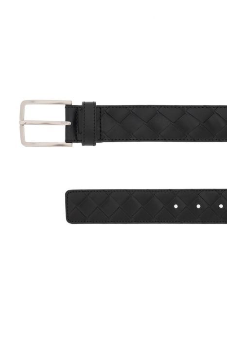 bottega veneta intrecciato leather belt