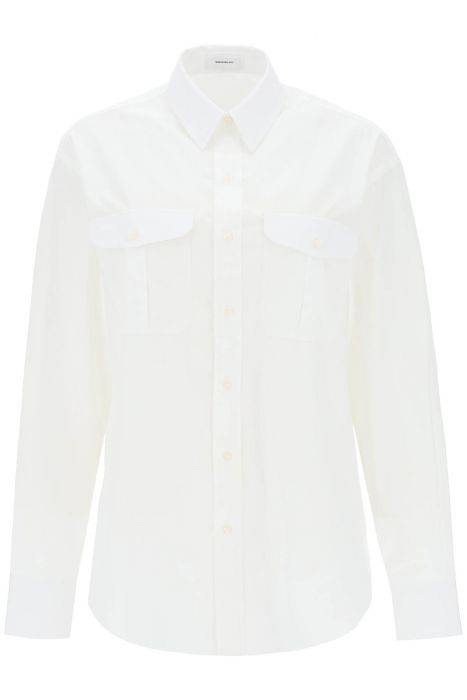 wardrobe.nyc maxi shirt in cotton batista