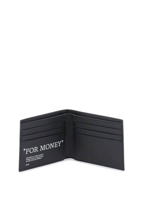 off-white bookish bifold wallet