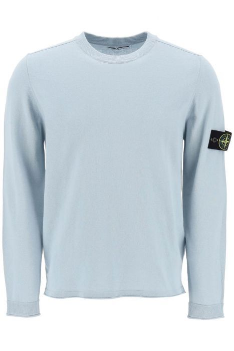 stone island pullover in cotone grezzo