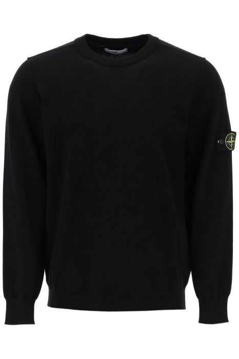 stone island pullover girocollo in cotone organico