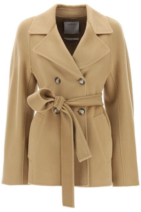 sportmax umano double-breasted peacoat